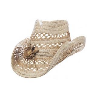 PG Women's "Mallorie" Straw Cowboy Hat From His Coastal Series