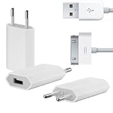Rydges® iPhone 4 / 3G / 3GS / iPod Ladegerät USB Netzteil für Apple inkl. USB Daten Ladekabel