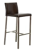 958M Mocha Bonded Leather Bar Stools By Diamond Sofa
