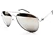 T011-cp Triple Crown Aviator Pilot CHP Metal Sunglasses (Silver-mirrored)