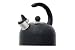 Creative Home Satin Elegance 2.25 Quart Whistling Tea Kettle, Black