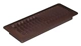Imperial Manufacturing RG1293 4 inch x 10 inch Plastic Register Brown