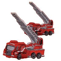 パイオニア 〈トミカ〉アイロン接着アップリケ 60857 機動はしご車