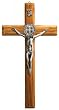 Wall Crucifix - 11" Height - Olive Wood - IMPORTED FROM ITALY