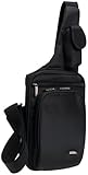 Travelon Slim-Line Messenger-Style Shoulder Bag, Black, One Size