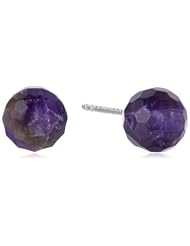 Sterling Silver 8mm Faceted Ball Studs