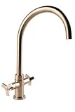 31D%2B9n0QMuL. SL160  Fountain Cove High Arch Dual Handle Kitchen Faucet, Stainless Steel   C2F03HA00 SS