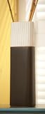 Dark Grey And Ivory Tall Square Vase Set of 2