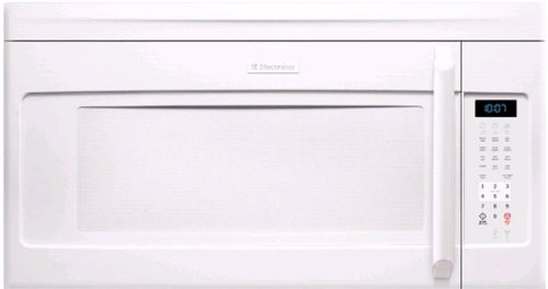 Electrolux: EI30SM55JW 2.0 cu. ft. Over The Range Microwave Oven with 1000 Cooking Watts, 350 CFM 3-Speed Ventilation System, 10 Power Levels, Blue LED Display and Control Lockout: White