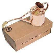 Haws V180 2 Pint Indoor Copper Watering Can, includes Rose