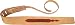 Gibson Brushed Leather Strap, Tan/Cognac