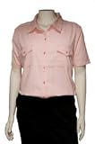 Plus Short Sleeve Button Down Top