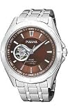 Pulsar Steel Automatic Bracelet Brown Dial Men's Watch #PS2003
