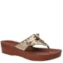 Sperry Women's 'Coronado Thong' Leather Platform Thong (10, Gold)