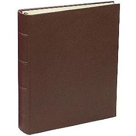 Mocha-Brown Leather 2-up Clear Pocket 4-ring Album by Graphic Image - 4x6