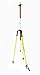 AdirPro Prism Pole Tripod – Aluminum Range Pole Tripod – Use for Survey Pole, Rover Rod, GPS Pole, Leveling Staff – GNSS RTK Rod Stand - Survey Equipment for Total Station Surveying (Yellow)