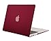 MOSISO MacBook Air 13 H252;lle - Ultra Slim Plastik Hartschale Schutzh252;lle Snap Case f252;r MacBook Air 13 Zoll (A1466 / A1369), Weinrot
