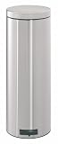 Brabantia 30 Litre & 3 Litre Pedal Bin Set, Matt Steel