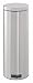 Brabantia 30 Litre & 3 Litre Pedal Bin Set, Matt Steel