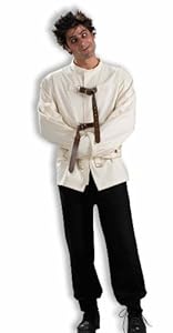 Men's Straight Jacket Costume, White, One Size