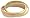 10K White/Yellow/Pink Gold Thin Tri-Color Rolling Ring (1.5mm each band)