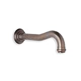 Rohl MB1944STN Michael Berman Wall Mounted Tub Filler with 9-1/8-Inch Reach Gotham Column Spout and 1/2-Inch Female Npt Inlet, Satin Nickel