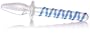 Don Wand Double Glass Pleasure Plug, Blue Swirl
