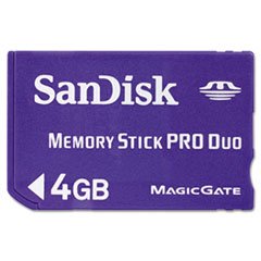 * Memory Stick PRO Duo, 4GB
