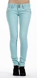 Wallflower Junior Vintage Skinny Premium Denim Jean in Sea Blue and Sand