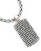 Baroni Men's Woven Dog Tag Necklace