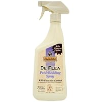 DeFlea Pet and Bedding Flea Spray for Dogs and Cats, 24-Ounce