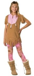 Native American Sassy Squaw Child Costume Size 10-12 Medium