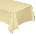 Premium Polyester Tablecloth - for Wedding, Restaurant or Banquet use - 60" x 126" Rectangle, Ivory