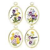 31D 1nX KEL. SL160  Janlynn Wildflowers & Finches Embroidery Kit