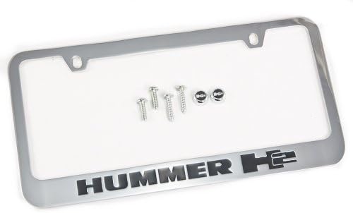 Chrome License Plate Frame w/ Logo Embossed Screws