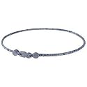 Phiten Star Necklace, Green Navy, 18"