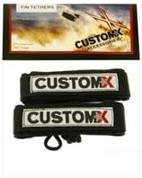 CUSTOM X SWIM FIN TEATHERS BLACK