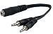 3.5MM Stereo Female to Two 3.5MM Stereo Male 6 inch