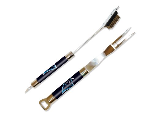 NFL Carolina Panthers Barbeque Fork and Grill Cleaner Set