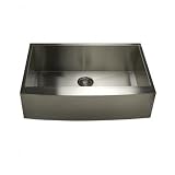 332110-16 Zero Radius Stainless Steel Farmhouse Apron Front Sink 16 Gauge