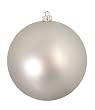 Matte Silver Splendor Commercial Shatterproof Christmas Ball Ornament 12" 300mm