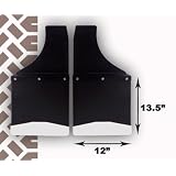 Action Accessories 1062 Kick-Back Plain Front Mud Flap - 2 Piece by Action Accessories