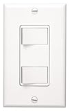 NuTone 68W Multi-Function Wall Control for Ventilation Fans, White [並行輸入品]