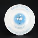 Blue Stork 8 inch Plate. Can be personalised with up to 30 characters/letters
