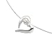 Fossil Damen-Collier 925 Sterlingsilber mit Zirkonia 38-42 cm JF13222040