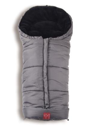 Kaiser 65718/24 - Kinderwagen Fu&szlig;sack "Jooy", Farbe: anthrazit/schwarz