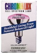 Light Bulb Frosted Flood Full Spectrum (75 Watt) 1 Count ( Multi-Pack)