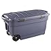 RUBBERMAID 45-Gallon Roughneck Wheeled Storage Box, Dark Indigo Metallic (RUB2463DIM)