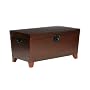 SEI Espresso Pyramid Trunk Cocktail Table