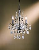 Minka Lavery Lights 3122-301 Mini 3LT Chandelier Castlewood Walnut Chandeliers Indoor Lighting
